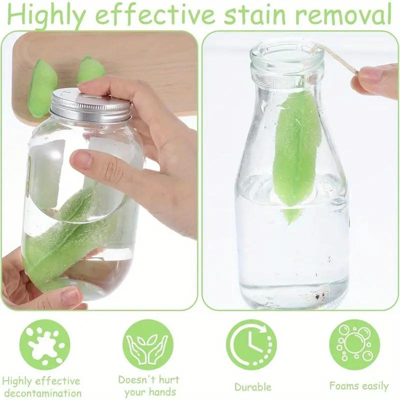 5/3/1PCS Reusable Edamame Cleaning Sponge Brush Pea Brush Scrub Cup Artifact Cleaning Sponge Wipe Bottle