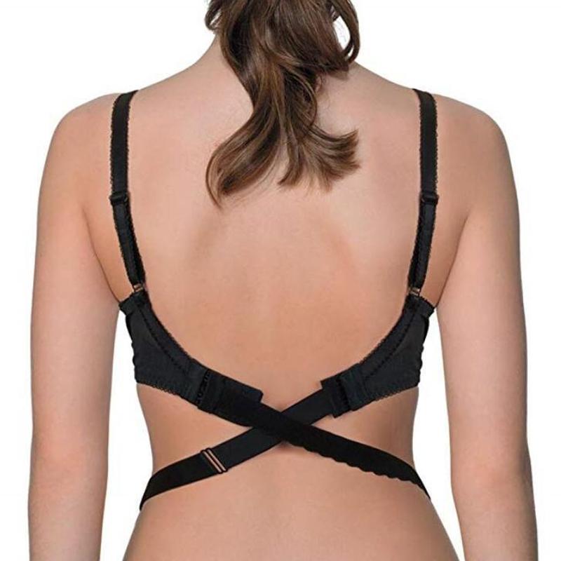 Women Low Back Bra Strap Extend Hook Strap Adjustable Bra Invisible Belt Bra Cross Buckle Underwear Accessories