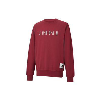 Jordan Year Of The Dragon CNY Series Logo Fleece Sports Crew Neck Sweatshirt Men Tops Cedar-Red FZ6437-617