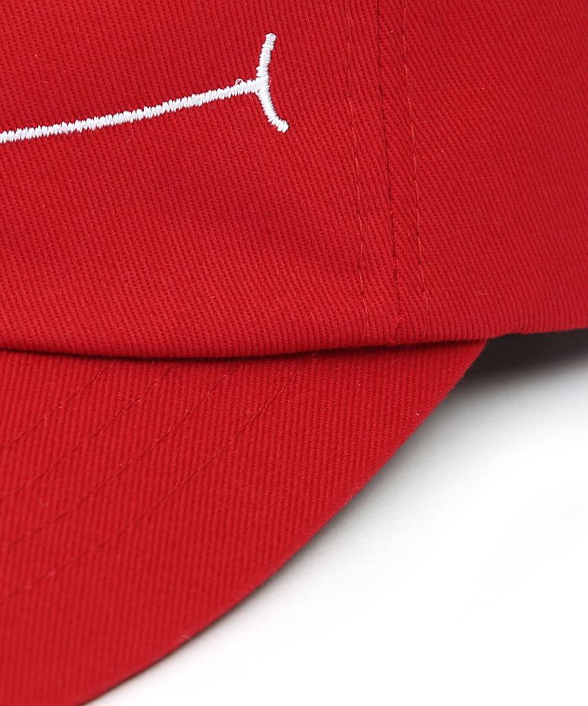 Eondeokeonteulol Cotton Logo Ball Cap Make A Smile / Classic B B / Red