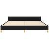 Vidaxl Bed Frame Without Mattress, Black, 160X200 Cm, Upholstered