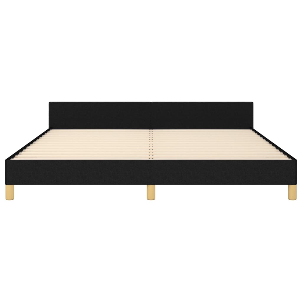 Vidaxl Bed Frame Without Mattress, Black, 160X200 Cm, Upholstered