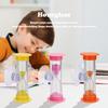 2/3 Minute Creative Hourglass Sandglass Sand Clock With Suction Cup Colorful Hourglasses Plastic for Tooth Brushing Timer Child