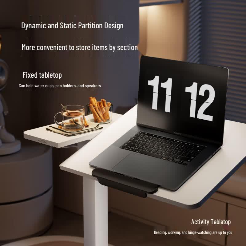 Brateck Pneumatic Adjustable Bedside Desk