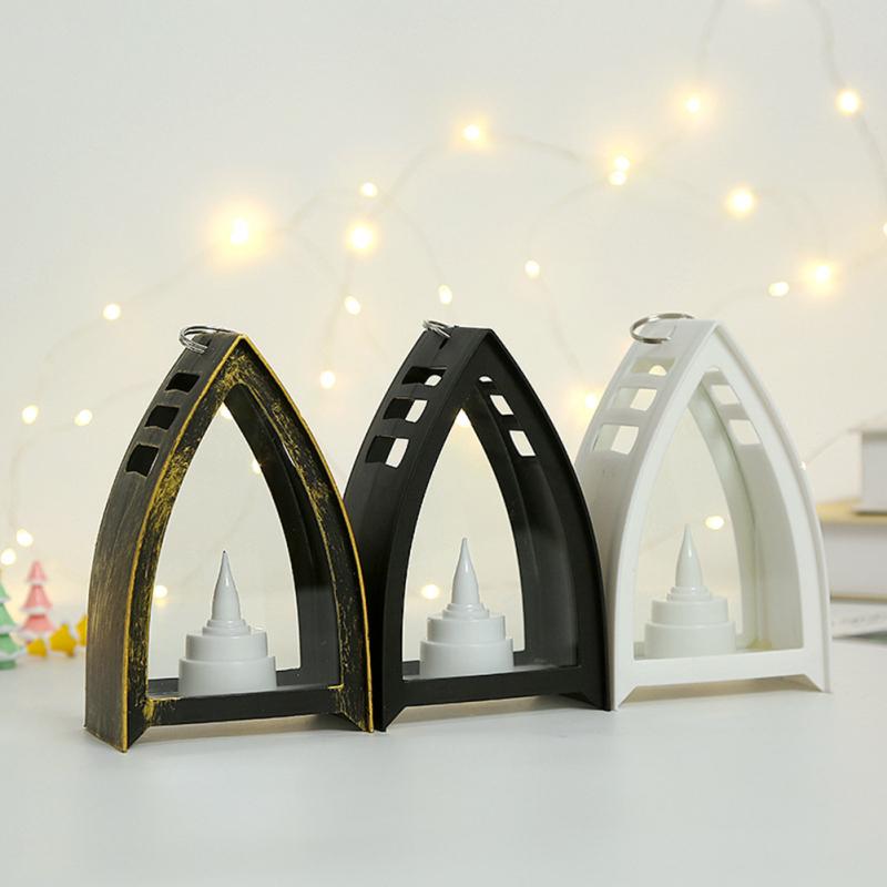 Portable Lanterns Vintage Style Candle Holder Night Lamp Ornament Outdoor Indoor Decorative Lantern