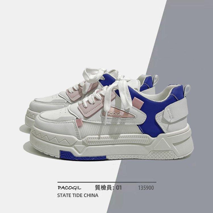 2025 summer new muffin soft-soled mesh breathable sports women's shoes students casual lightweight versatile little white shoes women