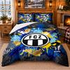Printed 3Pcs Bedding Set FC Zürich Pattern Bed Sheet Pillowcase For Bedroom Decor