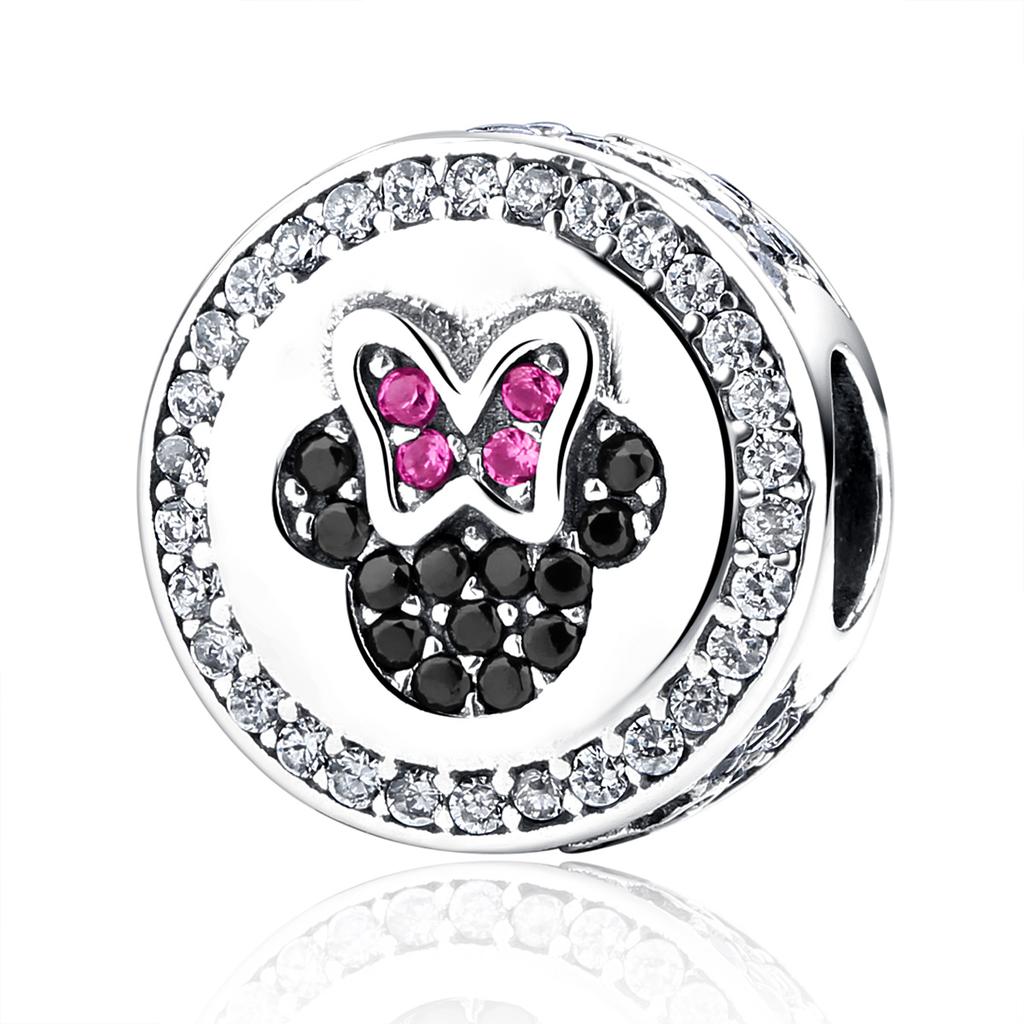 Danturn 925 Silber Charms Verhedderter Mickey Minnie Mulan Anhänger für Frauen Schmuckherstellung Armbänder Halskette