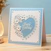 Carbon Steel Heart Lace Embossing Die-Cut Template for DIY Birthday Cards