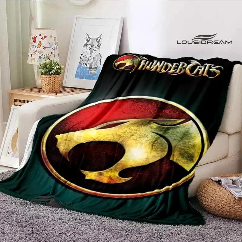 Thundercats Cartoon-Druckdecke, warme Decke für Kinder, T-Flansch-Decke, Heimreisedecke, Bettauskleidung, Geburtstagsgeschenk