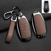 Metal+Leather Car Key Cover Shell Fob For Bentley Bentayga - 2Ahmv-Yk1 Car Key Case Cover For Bentley Keyring Accessorie