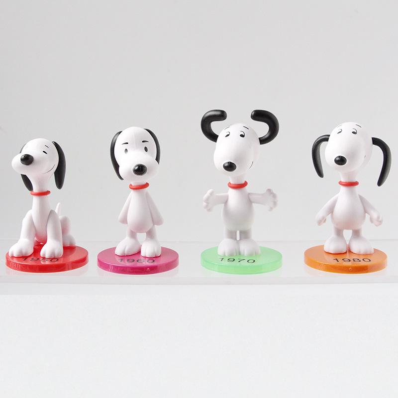 Grenzüberschreitende Trendige Snoopy Mini-Figur Dekoration: PVC Niedliche Schreibtischdekorationen