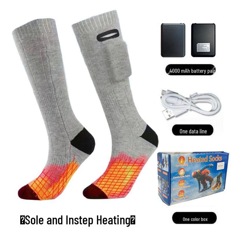 Removable Electric Heating Socks - Pure Cotton Winter Warmers