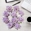 10pcs Pastel Colors Dew Drops Artificial Rose Elegant Flower Arrangement  Bridal Hair Accessories