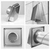 Wall Air Vent Outlet Stainless Steel Extractor Fan Vent Cover Ducting Ventilation Exhaust Grille Cover Easy To Install