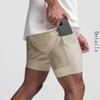 Men's Summer Muscle Size Shorts Simple Leisure Quick-Drying Shorts Exercise Loose Belt Bile Blue Ball Shorts Fitness Stretch 5" Shorts