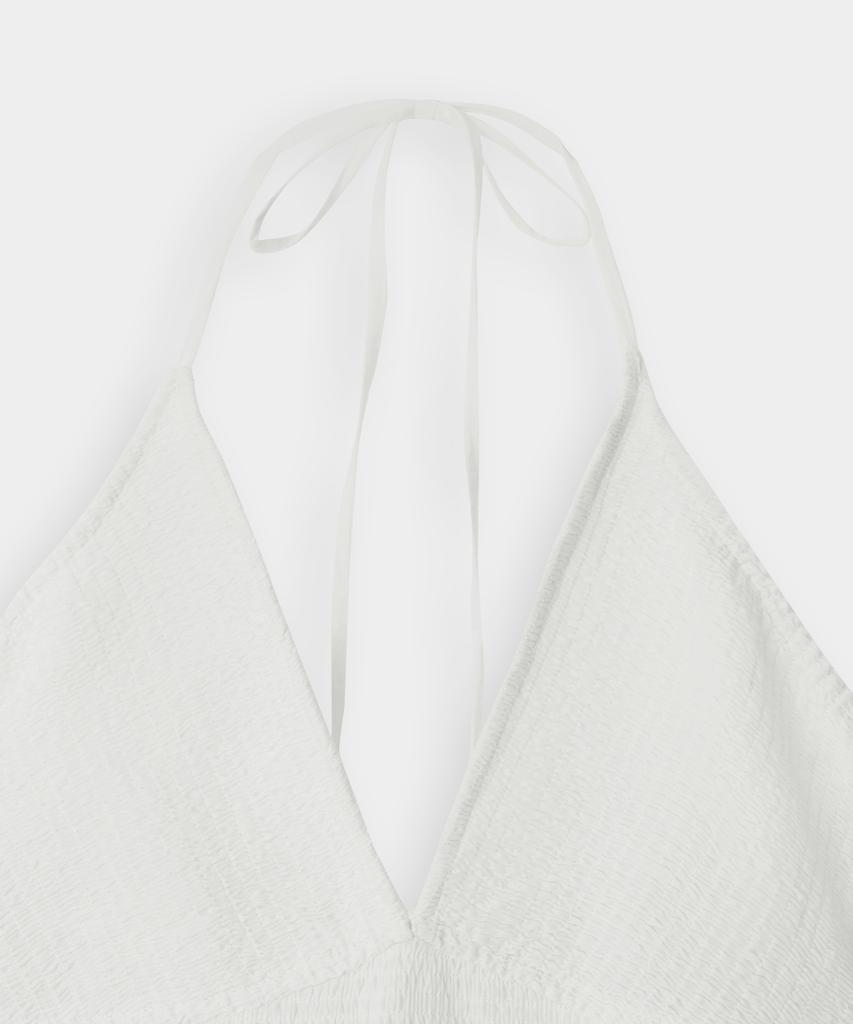 Deolil Sandy Halter Neck Dress_Ivory