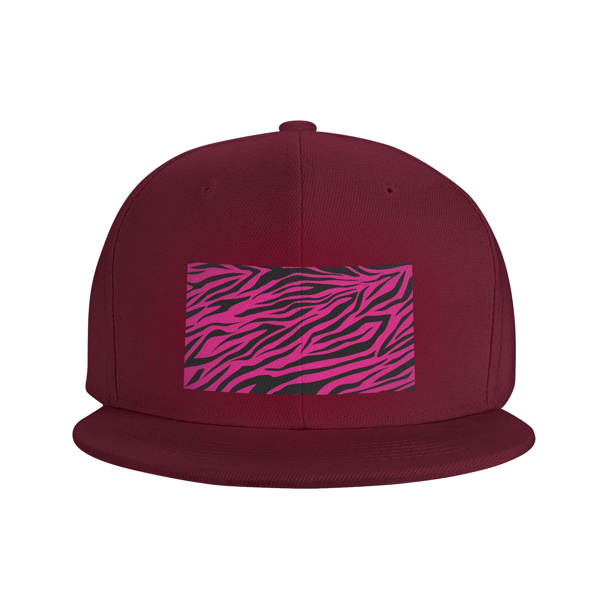 

Pink Zebra Print Baseball Caps Snapback Fashion Baseball Hats Breathable Casual Casquette Outdoor for Unisex One Size