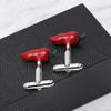 Korean Style Men's Shirt Cufflinks with Creative Red Chili Pepper and Small Red Chili Pepper Styles (P1028) Szsh181