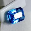 Stunning Natural A++ London Blue Topaz 14-15 Ct Radiant Cut Certified Gemstone