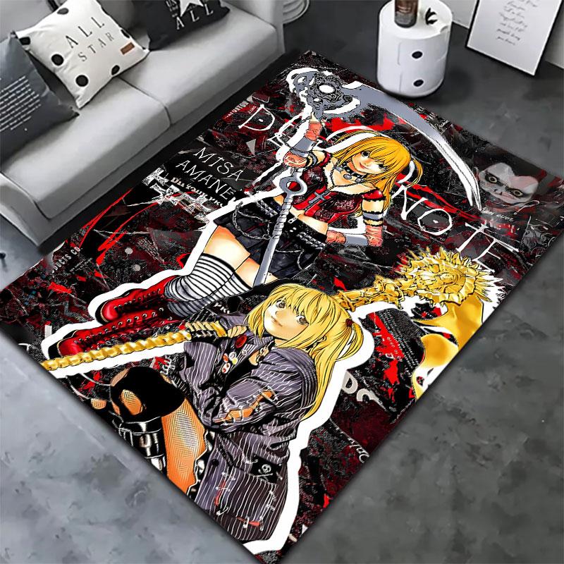 Amane Misa Death Note Carpet Rug For Living Room Bedroom Home Sofa Decoration Kids Play Nonslip Floor Mat