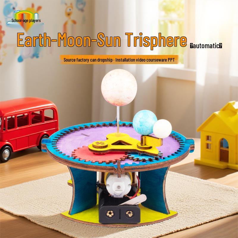 

Сделай сам Теллурий Земля-Луна-Солнце – Креативная образовательная игрушка для учеников начальной школы