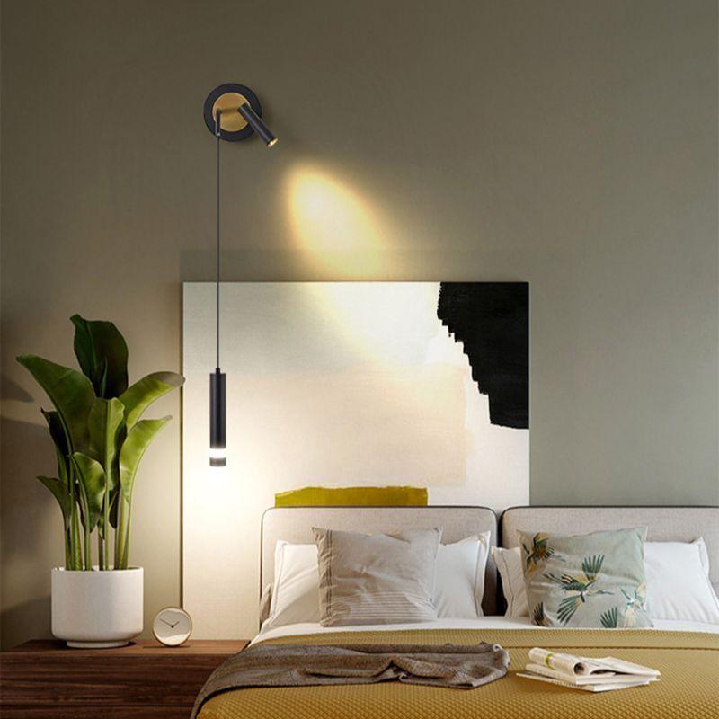 LED Wall Lamp Nordic Double Head Adjustable Wall Lights Creative Bedroom Bedside Reading Lamps Indoor Acrylic Home Decor Sconces