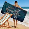 Trident and Anchor 2D Flat Print Beach Towel, Large Soft Quick Dry Towel for Beach Camping Swimming.MSTJ0918521