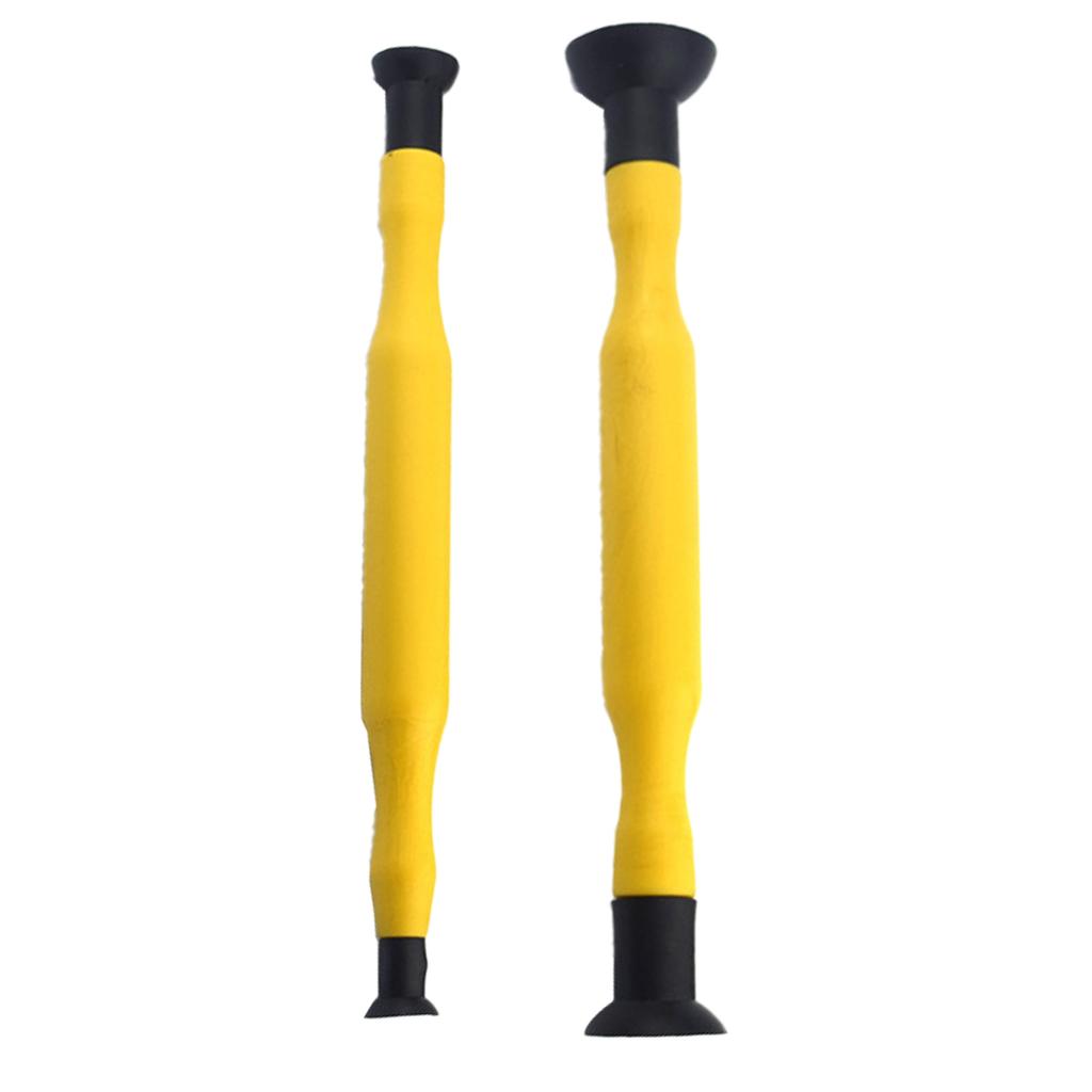 2Pcs Hand Lapping Grinding Sucker Valve Lapping Sticks Hand Valve Lapper Set Manual Grinding Stick for Auto Motorcycle
