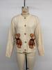 2026 Autumn/Winter Sweet Bear Cardigan Sweater for Women