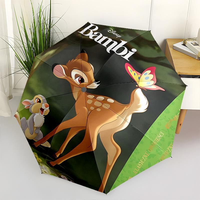 

Bambi, Thumper Automatic Opening and Closing Umbrella - 8 Ribs Portable Folding Umbrella with Plastic Handle, Suitable for Leisure and Hallo