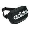 Adidas Zipper Closure Letter Logo Waist Bag Unisex Waist Bag Black AJ9974