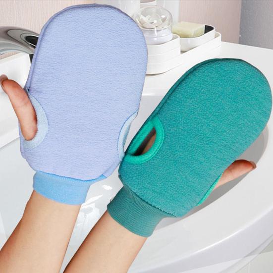 1 Pair Exfoliating Bath Gloves Double-Sided Gentle Exfoliation Deep Massage Shower