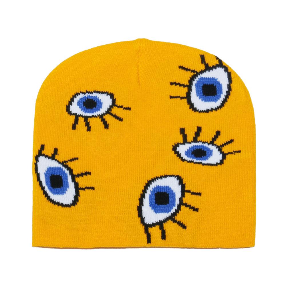 Beanie lightning cool wind knitted hat dark wool hat men's and women's ski cold hat hip hop