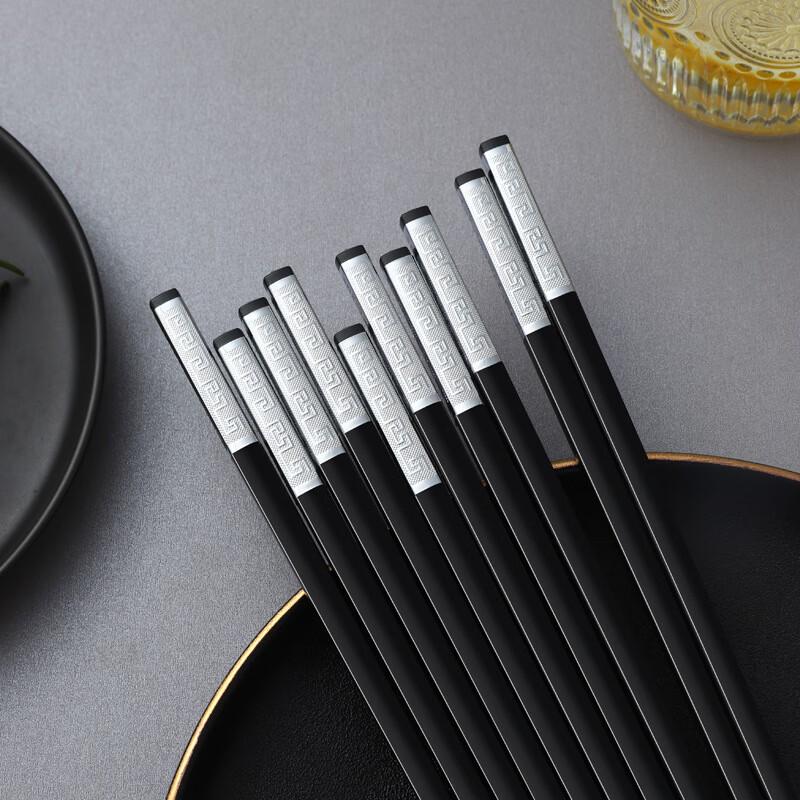 Light Luxury Extended Alloy Chopsticks