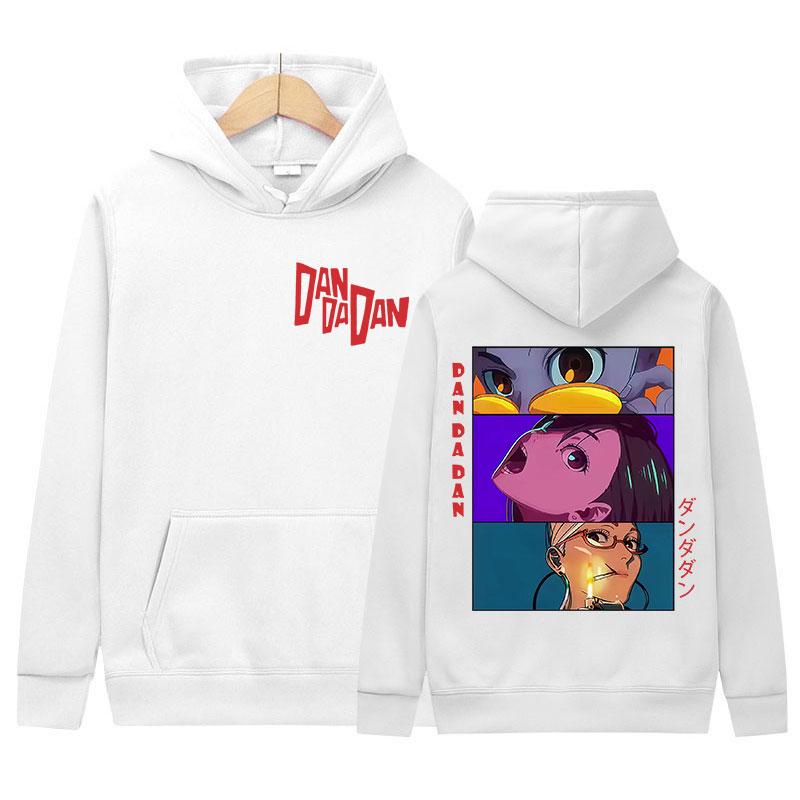 Japan Anime Dandadan Okarun Dan Da Dan Graphic Hoody Mens Women Vintage Oversized Sweatshirt Fashion Harajuku Hoodies Streetwear