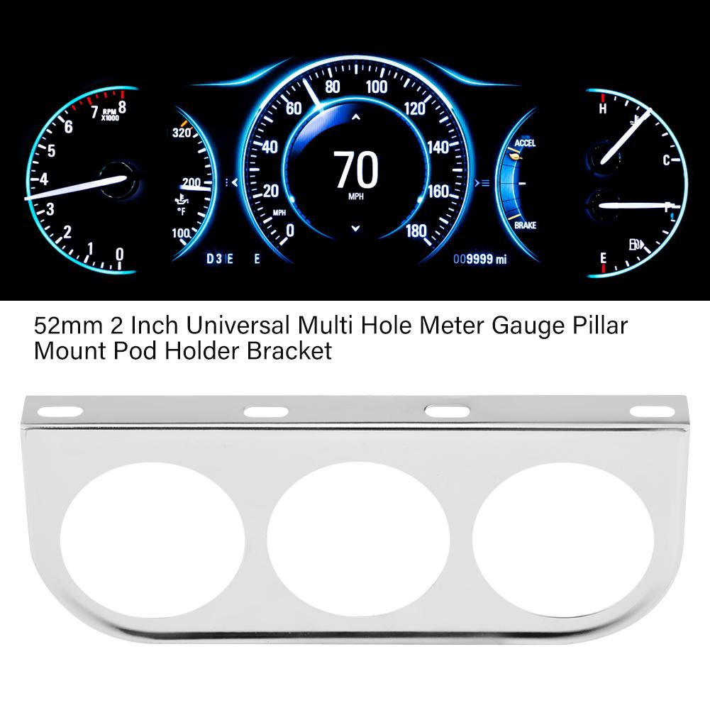 52 mm 2 tum Universell Multi-håls Mätarstolpe Fäste Pod Hållare Fäste