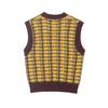 Autumn 2025 Women's European & American Style Sleeveless Knit Vest - Casual, Loose Texture Fashion.