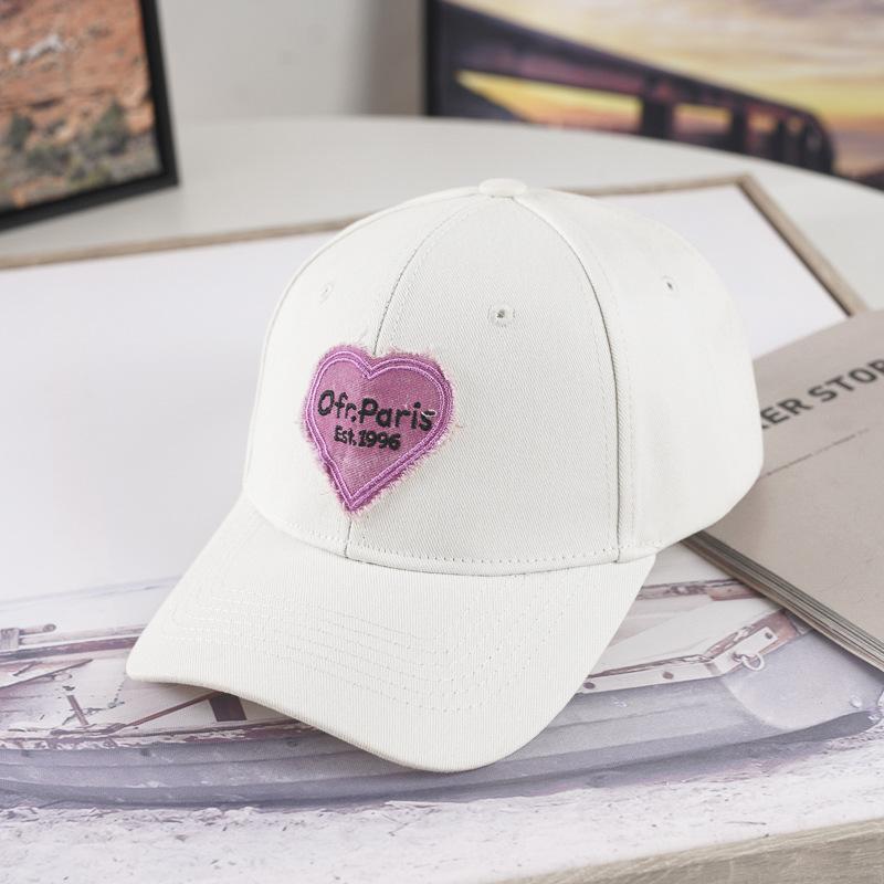 Neuer Hut für Damen, Herbst- und Winter-Hardtop-Baseballkappe, modisch und modisch, Sonnenschutzhut, Liebe