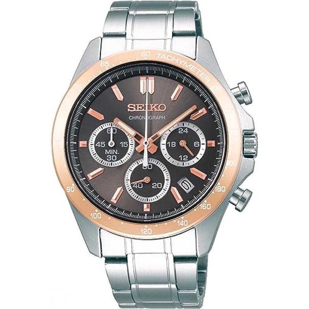 

Seiko Chronograph Quartz Sbtr026 [Seiko] 15-секундный хронограф кварцевые наручные часы мужские S коричневые