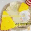 Eco-friendly Sensory Cheese Squeeze Toy for Kids - Fun Stress Relief and Prank Gift
