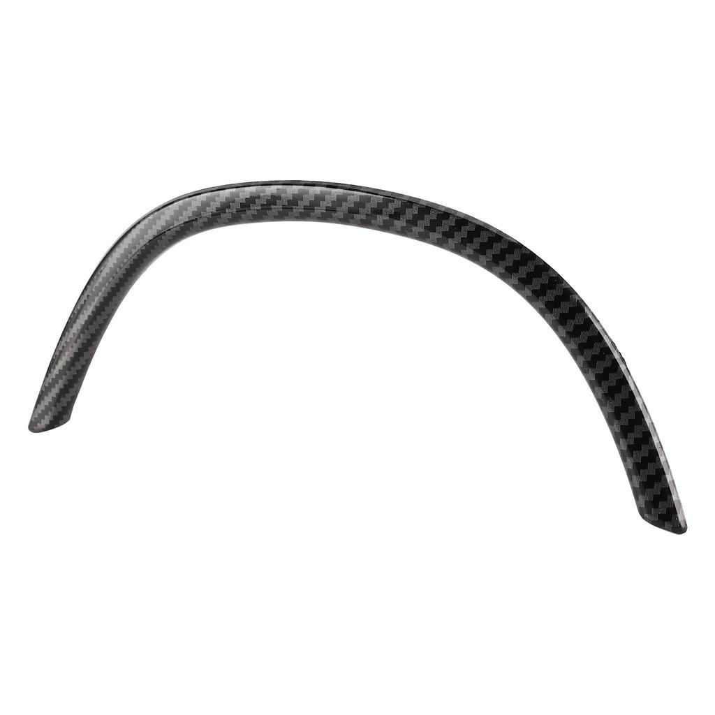Steering Wheel Panel Cover Decor Sticker Strip Trim Fit for 5 Series F10 2011‑2017Carbon Fiber Style Glossy Black