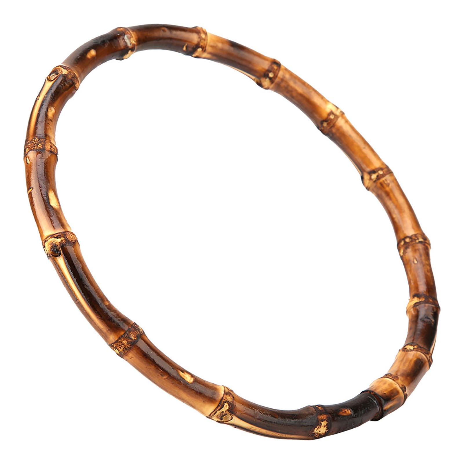 

Деревянная круглая бамбуковая ручка для сумочки ручной работы, сумочки, аксессуары для сумок своими руками