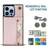 CrossBody Lanyard Zipper Wallet Leather Case for iPhone 15 14 Plus 13 12 11 Pro Max XSMax 8 7 P Samsung S24 S23 S22 S21 Ultra Plus S23 S21 FE Note20Ul