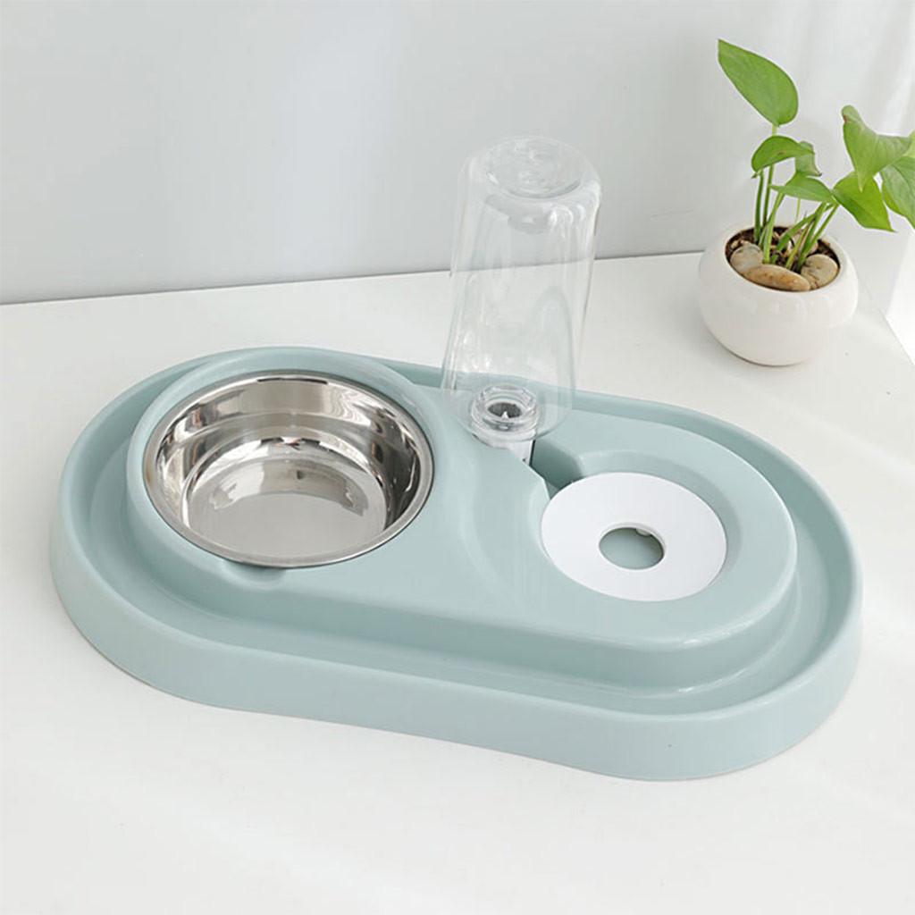 Dual-use Pet Bowl Plastic Bowl Dogs Cat Automatic Bowl Water Dispenser Feeder