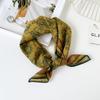 55 Cotton And Linen Headscarf Summer And Autumn Floral Silk Scarf Sweet Versatile Square Scarf Small Scarf Women'S Thin Decorative Silk Scarf