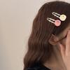 4Pcs Girl Hairpin Smile Face Pattern Stable Clamping Force Smooth Metal Edge Hair Clips Side Bang Hair Accessories