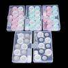 5 Pairs Contact Lens Case Cosmetic Contact Storage Box With Bottle And Tweezers