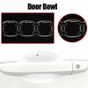 8Pcs Car Door Handle Bowl Anti-Scratch Cover Guard Protector Stickers Clear
