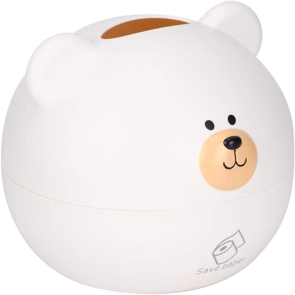 Plastic Bear Head Napkin Holder Waterproof Lovely Toilet Paper Box  Living Room